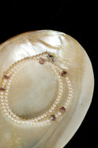 黑金草莓石英珍珠項鍊