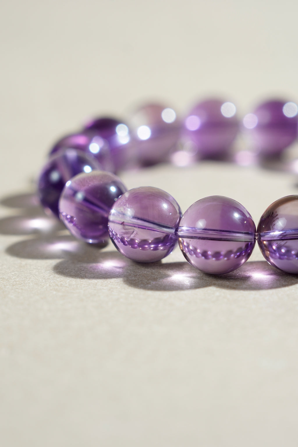 Taiora 五行 · 火生土-紫水晶手串S925銀 - 五行能量珠寶 - 圖4