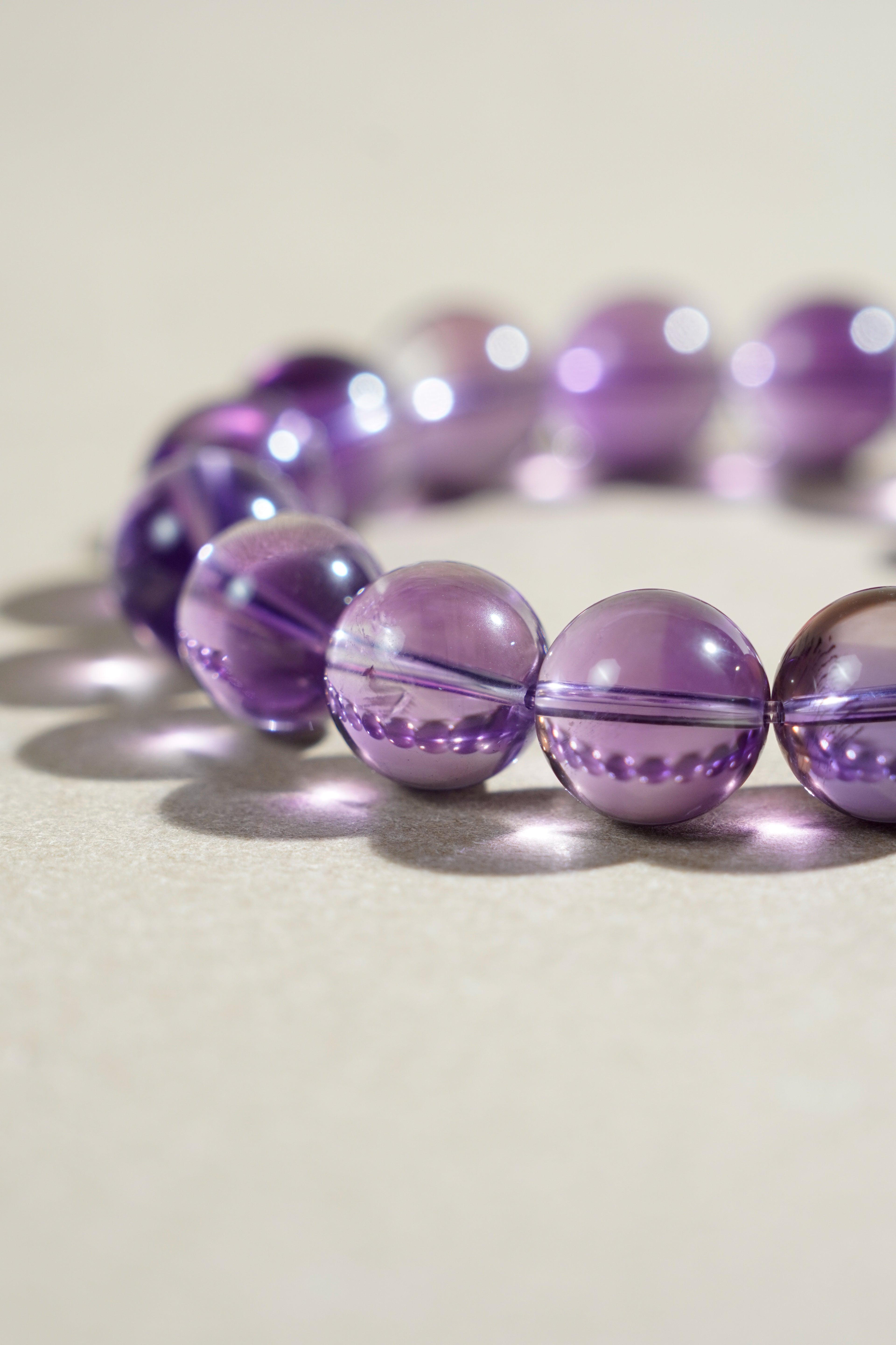 Taiora 五行 · 火生土-紫水晶手串S925銀 - 五行能量珠寶 - 圖4