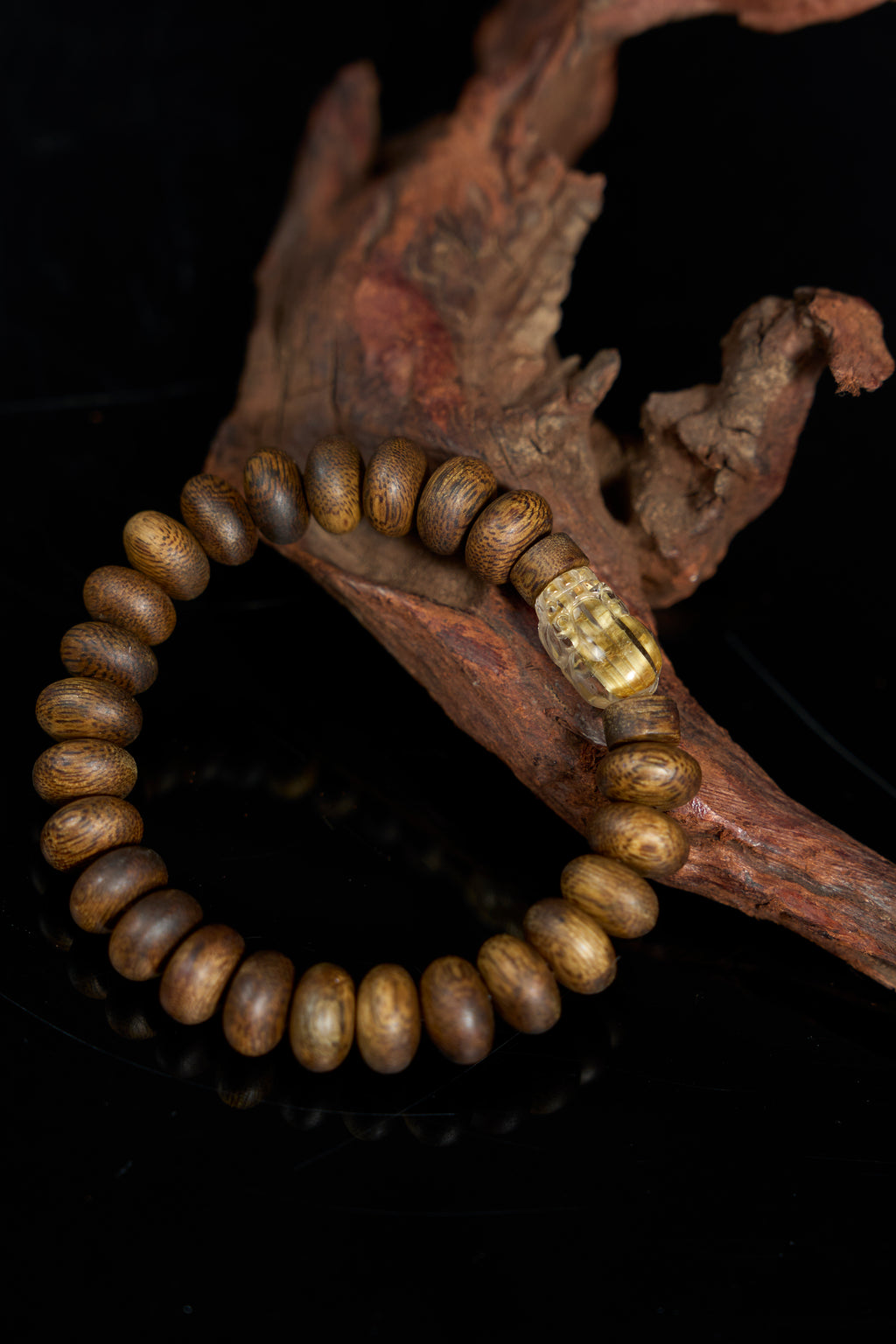 金貔貅發晶沉香手鍊