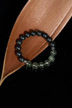 軟玉-綠色幻影石英手鍊