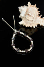 黑金草莓石英珍珠手鐲