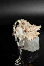 黑金草莓石英珍珠手鐲