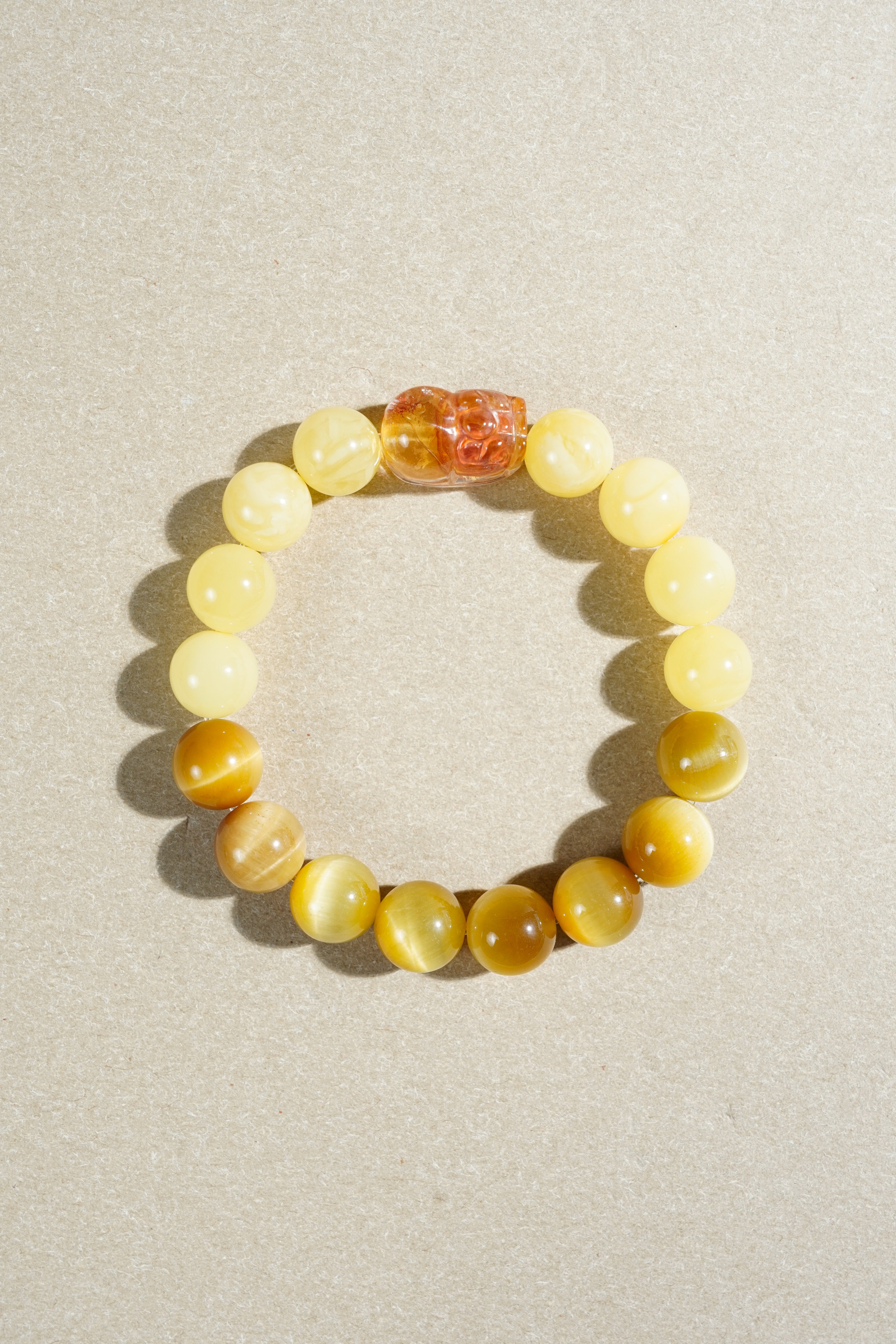 Taiora 五行土生金黃水晶手串 - 天然黃水晶能量珠寶 - 圖2