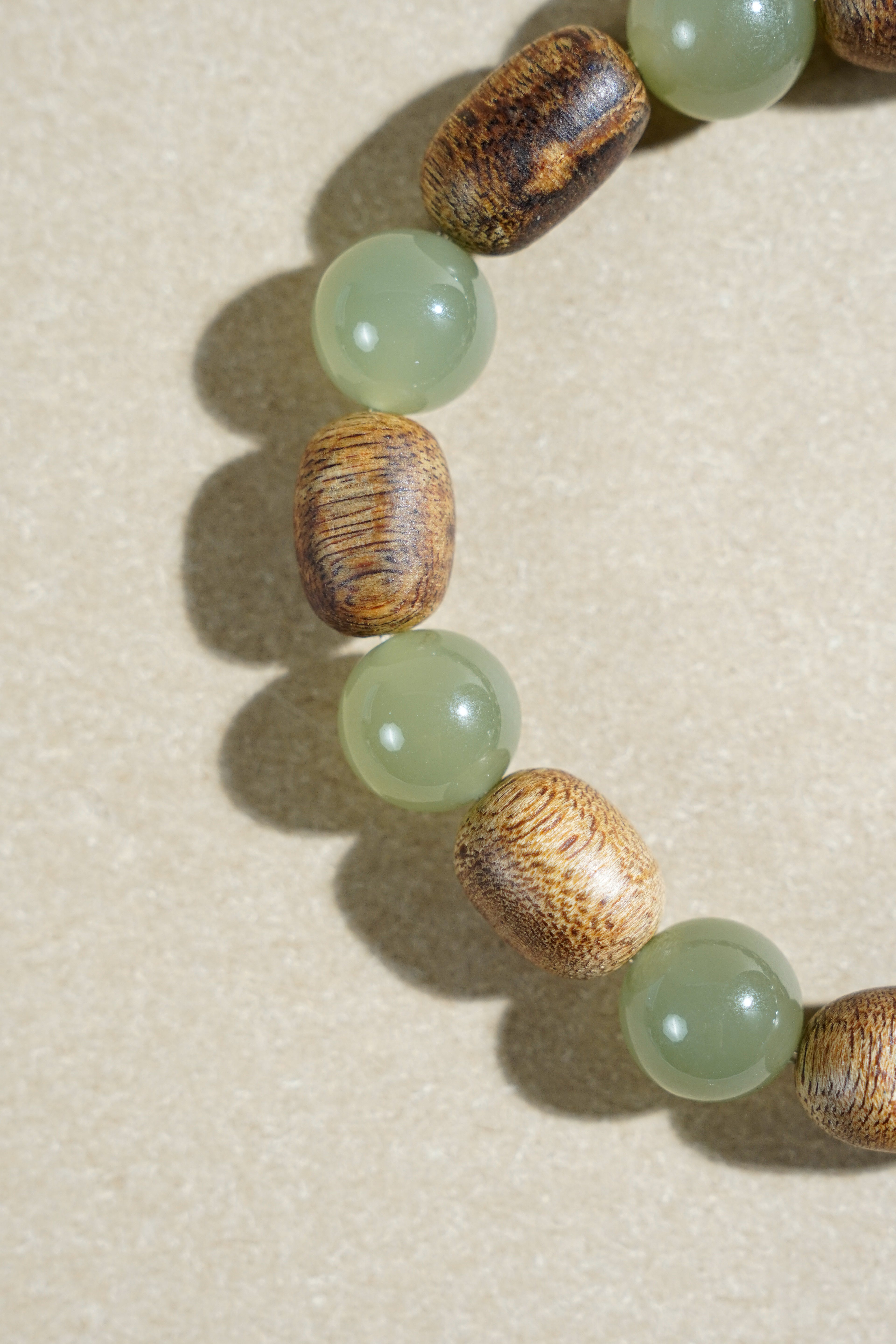 Taiora 五行 · 木-沉香和田玉手串 - 五行能量珠寶 - 圖2