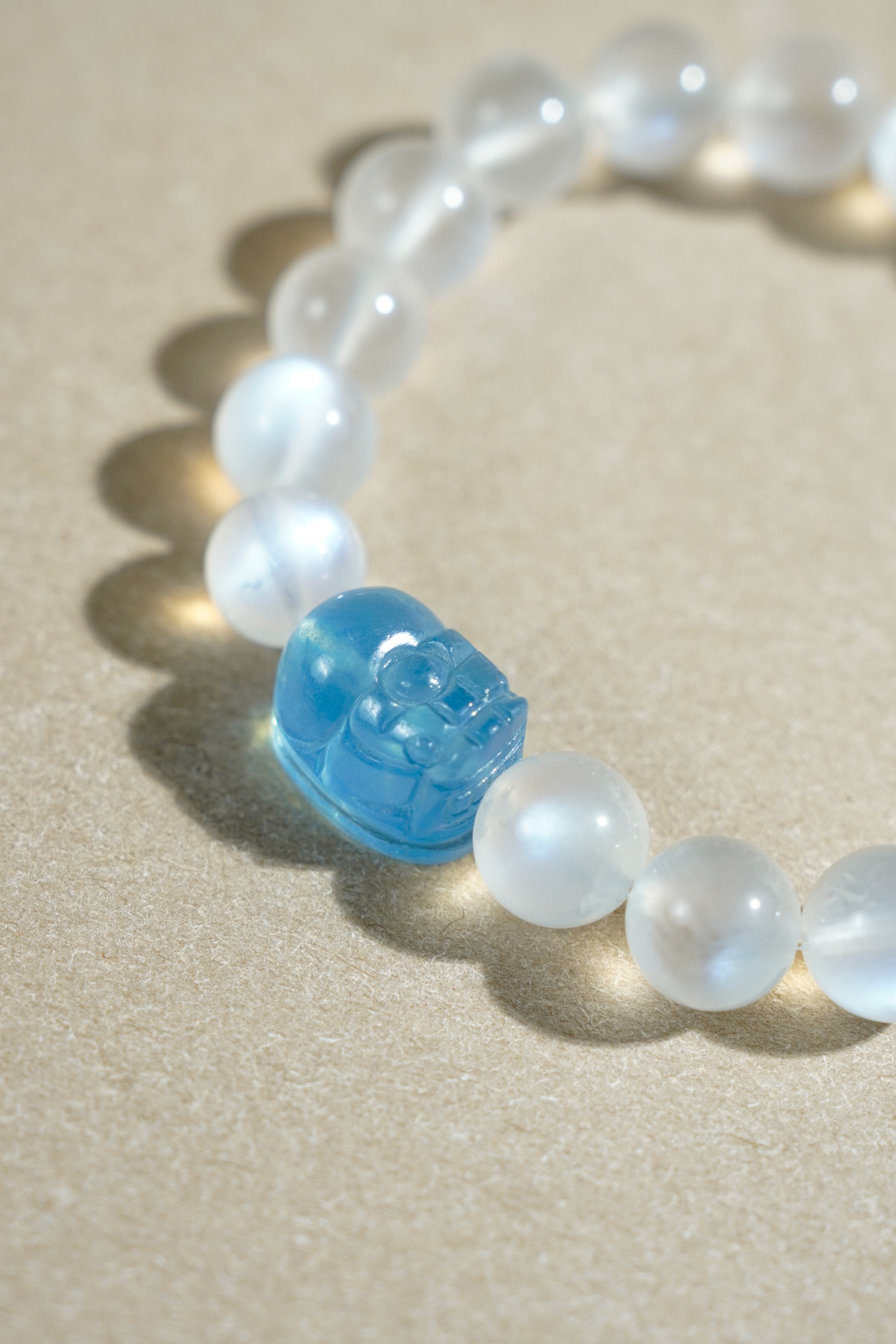 Taiora 五行 · 金生水-月光石貔貅手串 - 五行能量珠寶 - 圖4