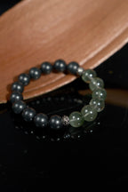 軟玉-綠色幻影石英手鍊