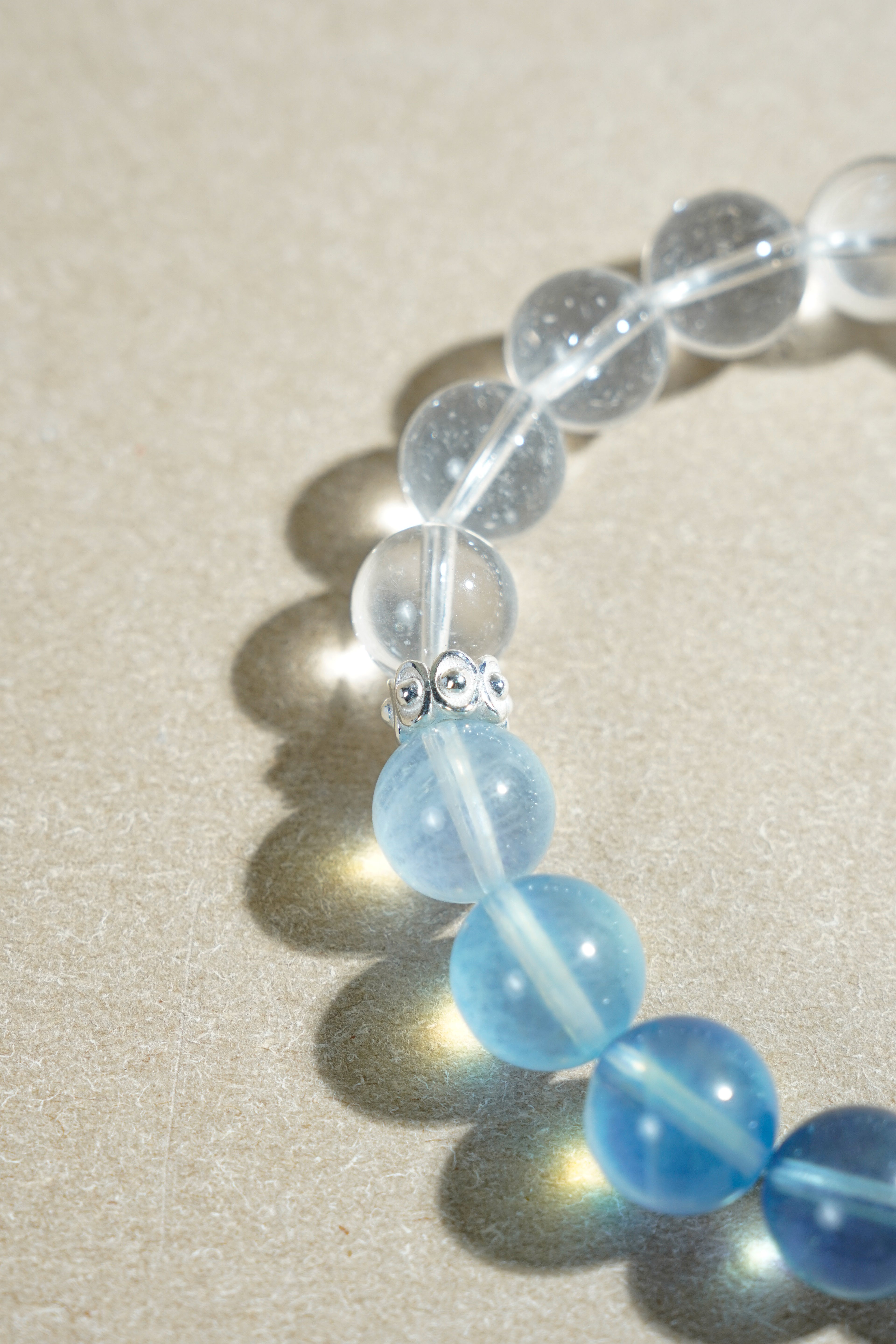 Taiora 五行 · 金生水-白草莓手串S925銀 - 五行能量珠寶 - 圖3