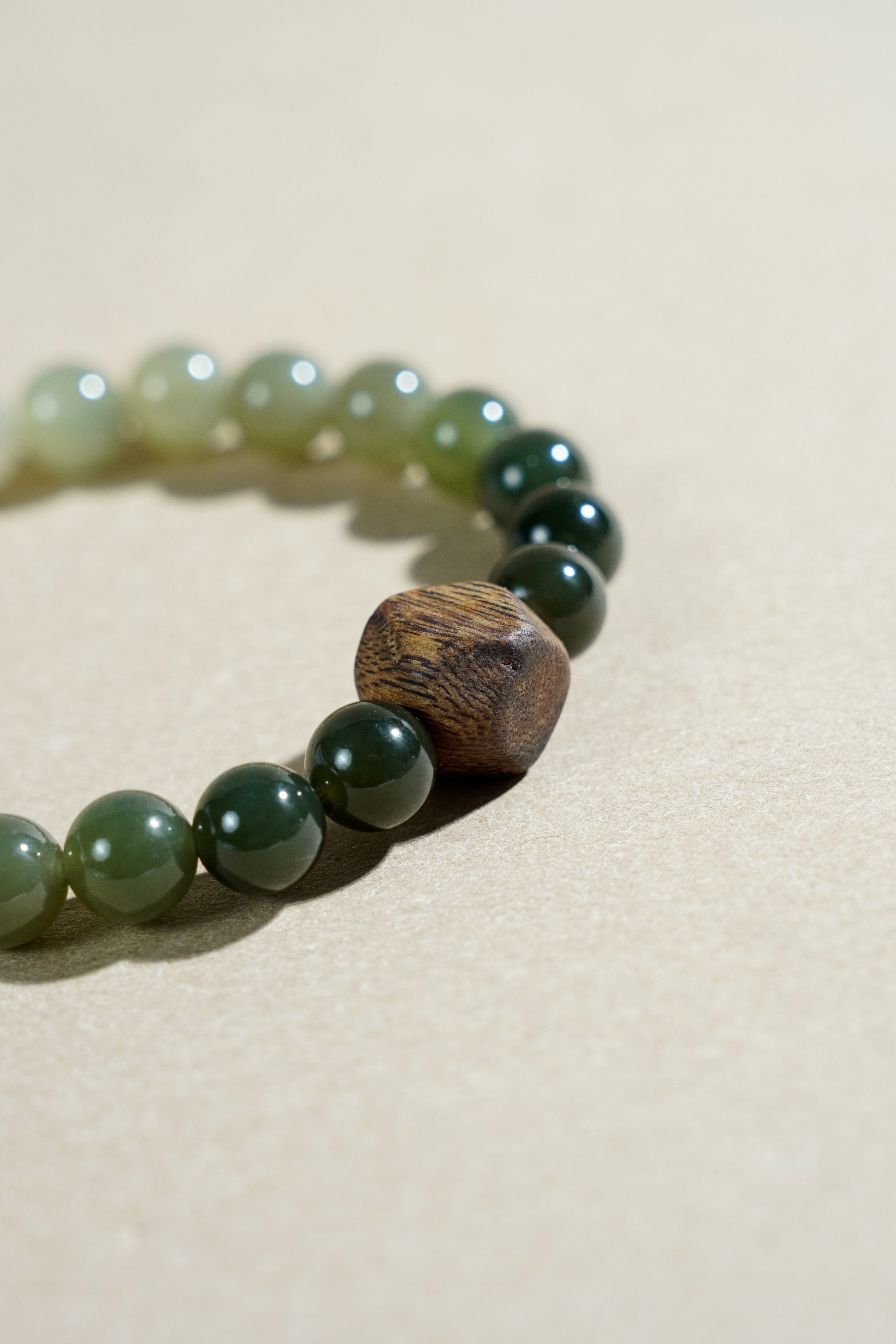 Taiora 五行 · 木-和田玉沉香手串 - 五行能量珠寶 - 圖2