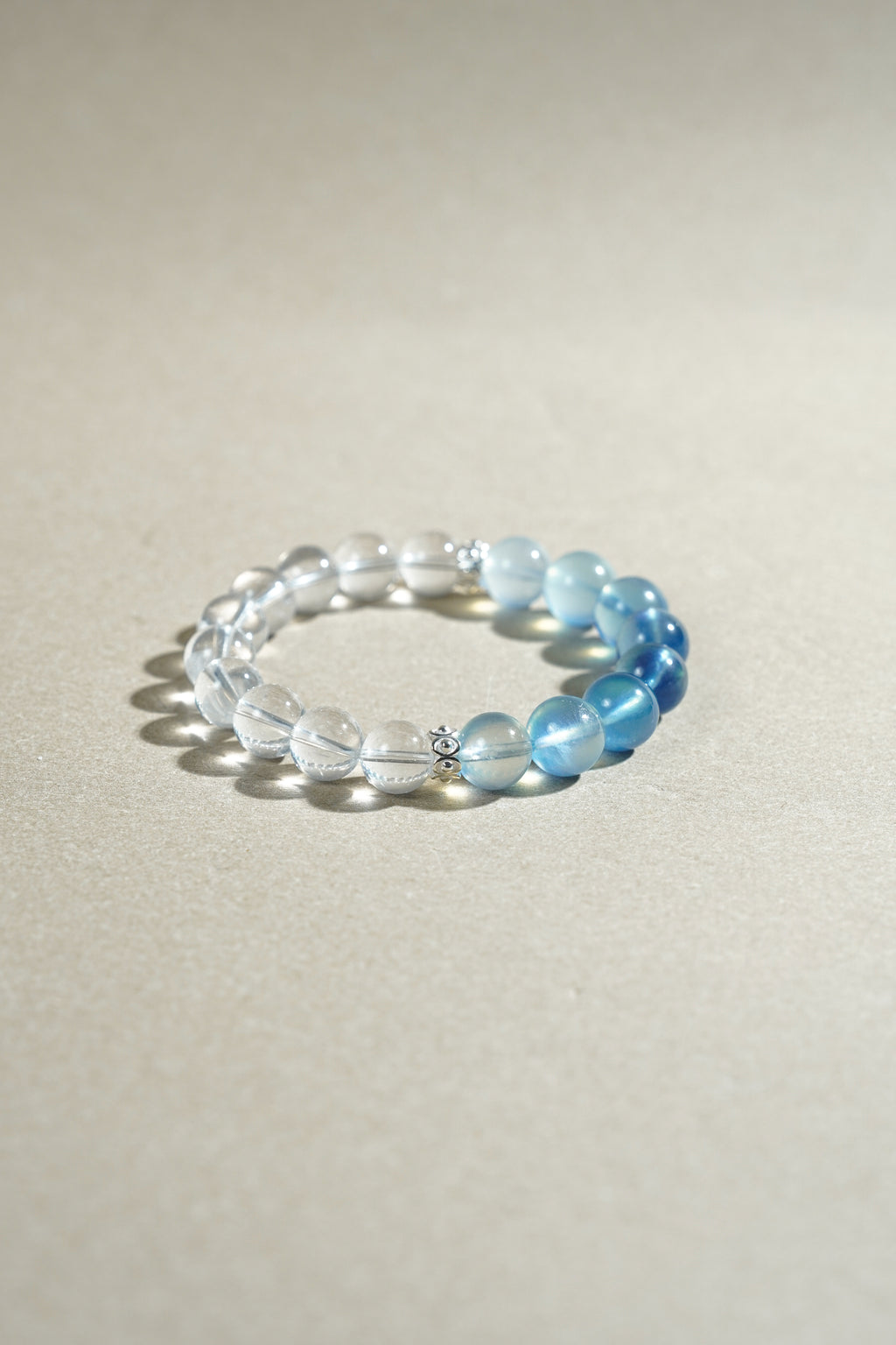 Taiora 五行 · 金生水-白草莓手串S925銀 - 五行能量珠寶