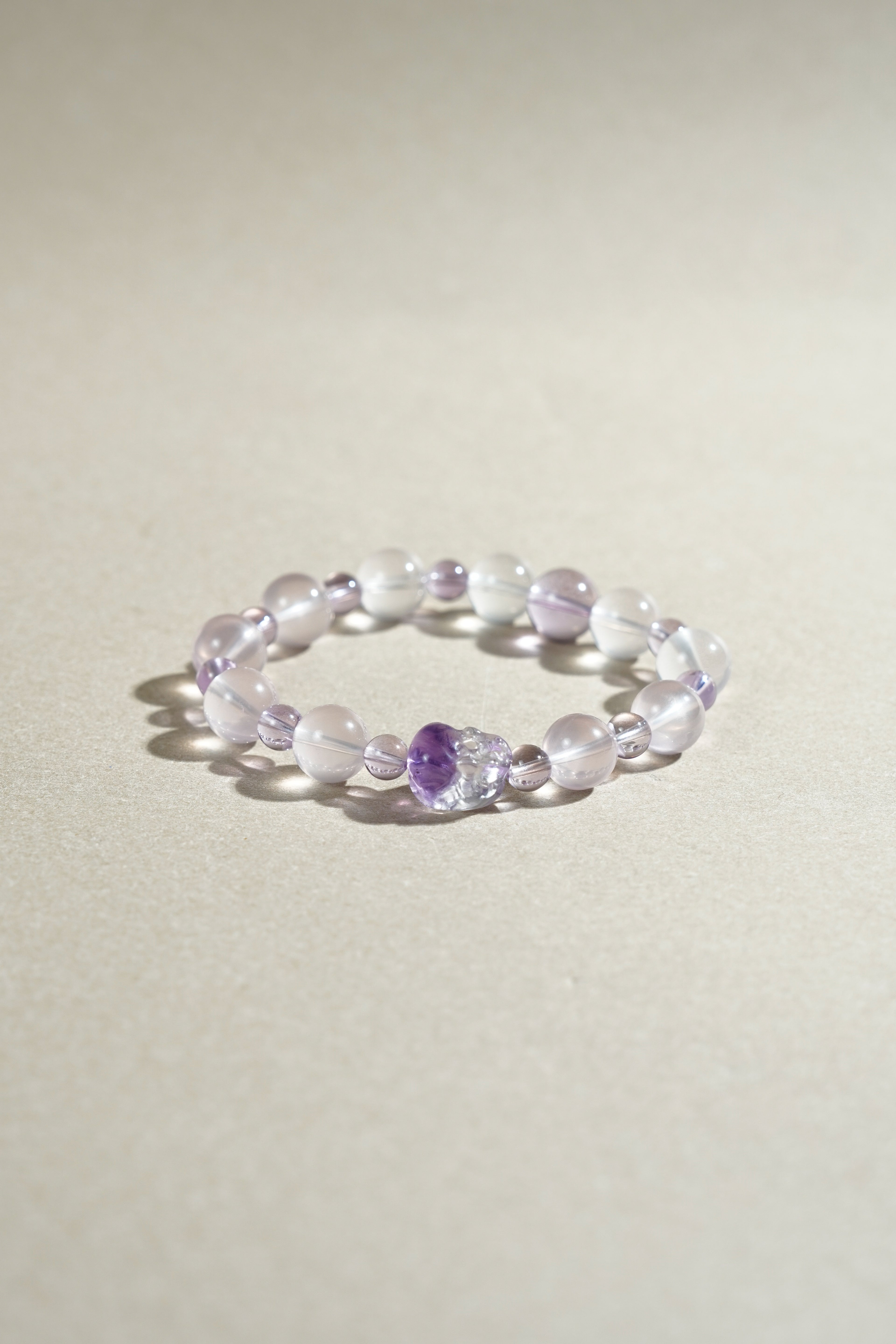 Taiora 五行 · 火-紫水晶超七貔貅手串 - 五行能量珠寶